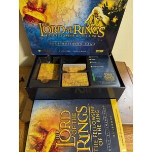 Lord of the Rings Fellowship Deck Building Card Board Game Cryptozoic Complete